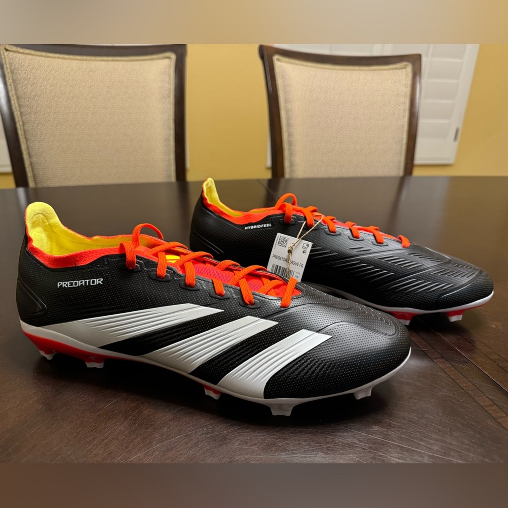 New Adidas Predator 24 League Solar Energy Pack FG Soccer Cleats Size US 12